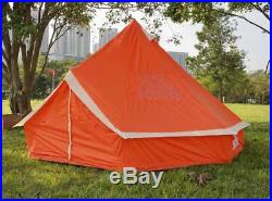 5m Camping Bell Tent ZIG 400-Ultimate Orange colour water proof & Carry case New