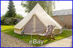 5m ZIG Bell Tent with Fireproof Stove Hole by Bell Tent Boutique