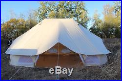 6Metre Emperor Twin Bell Tent Safari Tent Waterproof Hunting Glamping Wall Tent