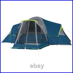 6/10 Person Family Camping Canopy Tent with Screen Porch Cross-ventilation