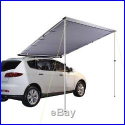 6.6x8.2ft Car Side Awning Rooftop Tent Sun Shade SUV Outdoor Camping Travel Grey