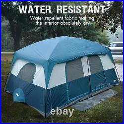 6 8 10 Person Family Camping Tent with Porch, Big Family Camping Tent