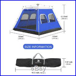 6-8 Person Instant Tent Family Waterproof Backpacking Hiking Camping Large Tent