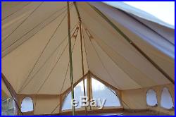 6 Metre Emperor Twin Bell Tent Safari Tent Waterproof Hunting Glamping Wall Tent