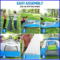 6 People Waterproof Automatic Instant Up Tent Family Camping Hiking Outdoor