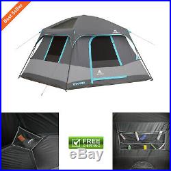 6 Person 10' x 9' Instant Dark Cabin Camping Tent Family Outdoor Sleeping Dome