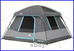 6 Person Blackout Cabin Tent 10' x 9' Dark Rest Camping Keeps Cool Outdoors New