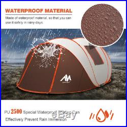 6 Person Instant Pop Up Camping Tent Waterproof Family Hiking Cabin Dome Rainfly