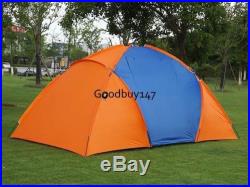6 Person/Man Camp 2+1 Room Hiking Camping Tunnel Family Tent & Bag Waterproof