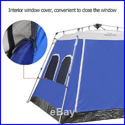 6 Person Outdoor Camping Tent Pop Up Family Cabin Instant Automatic Trail Picnic