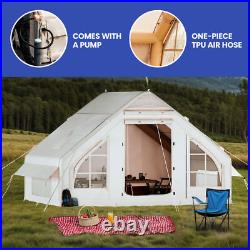 6 Person Portable Inflatable Camping Glamping Tent Waterproof with Air Hose Pump 6 Person Portable Inflatable Camping Glamping Tent Waterproof with Air Hose Pump