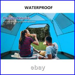 6 Person Waterproof Automatic Camping Tents Family Instant Cabin Pop-up Ten