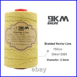 750lb Braided Kevlar Line 2.3mm Guy Tent Rope Hiking Cord Made with kevlar