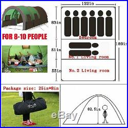 8-10 People Arched Frame cabin big family tent for group &family outdoor camping