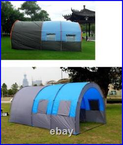 8-10 Person Large Double Layer Tent Tunnel Camping Family Travel Tent Outdoor US