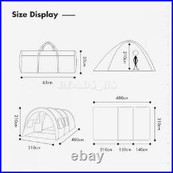8-10 Person Large Outdoor Double Layer Tent Tunnel Camping Family Travel Tent US