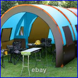 8-10 Person Super Big Camping Tent Waterproof Hiking Family Traveling WithMat