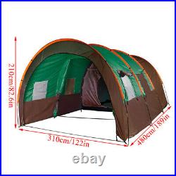 8-10 Person Super Big Camping Tent Waterproof Hiking Family Traveling WithMat