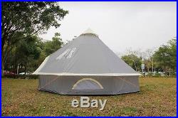 8 /10 Person Tent Zipped-in-Ground sheet 4M / 5M Bell Tent Family Camping Grey
