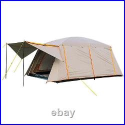 8-12 Person Camping Tent Large Capacity Portable Cabin Tent With 2 Room C4L5