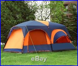 8-12 Person Double layer Waterproof Family Camping Hiking Instant Tent Room