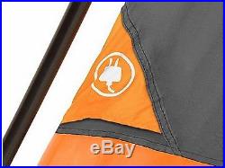 8 PERSON ORANGE CABIN TENT Family Camping Waterproof Outdoor Hiking LARGE BIG