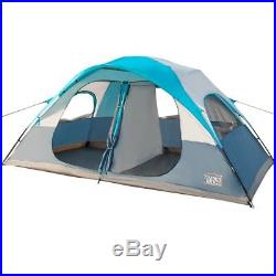 8 Person 3 Seasons Family Camping Tent, 2 D-Shape Door, 2 Rooms, with Carry Bag