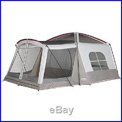 8 Person Cabin Dome Tent Family Camping Outdoor Fun With Screened Sun Room 16'x11