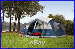 8 Person Camping Tent Large Family Outdoor Instant Cabin Shelter Room Blue