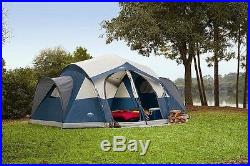 8 Person Camping Tent Large Family Outdoor Instant Cabin Shelter Room Blue