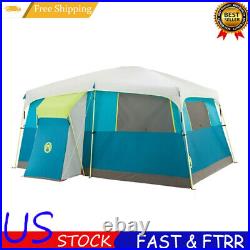 8-Person Family Cabin Camping Tent Shelter with Closet Outdoor Bedroom Portable