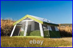 8 Person Family Cabin Tent 1 Room WithScreen Porch Weather Resistant Camping Green