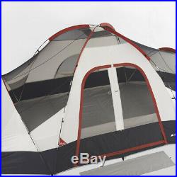 8-Person Family Tent With Mud Mat Camping 2 Rooms Cabin