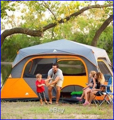 8 Person Instant Cabin Tent Family Camping Waterproof Outdoor Hiking Airbed New