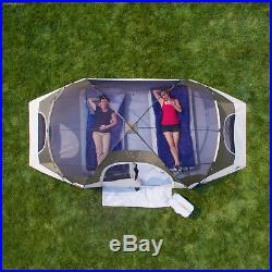 8 Person Ozark Trail Instant Cabin 2 Room Family Dome Tent Camping Outdoor Green