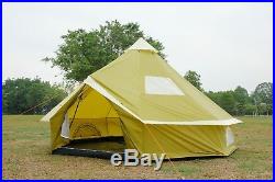 8 Person Tent 4M Bell Tent Zipped-in-Groundsheet Family Camping tent 4M from UK