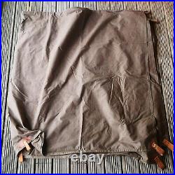 8' x 8' tarp heavy duty waxed canvas leather bushcraft glamping