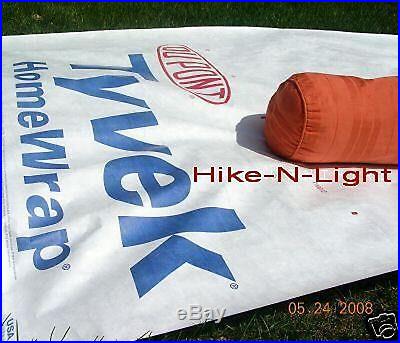 9' TYVEK ground cloth sheet-tent footprint-camp tarp- rain fly-w/ TIE OFF LOOPS