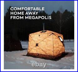All-Season Tent with Stove Jack Cuboid 2.20. Best tent for 1-3 person