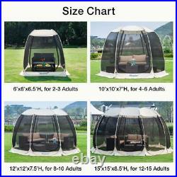 Alvantor Screen House Room Outdoor Camping Tent Canopy Gazebo 4-6 People