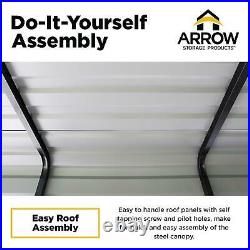 Arrow Storage Products Carport, 20 ft. X 20 ft. X 7 ft. Eggshell