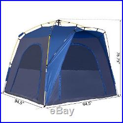 Automatic Camping Tent 2 3 4 5 Person Backpacking Dome Shelter Portable