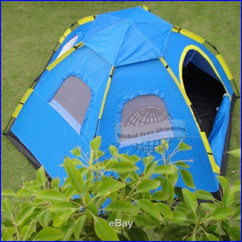 Automatic Instant Outdoor 6 People Pop up Family Large Camping Tent for Hiking