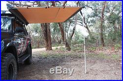 Awning 3M x 2M 280g Cross Thread Pullout Car Side Tent Camper Trailer 4X4 4WD 30