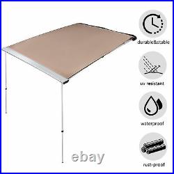 Awning Retractable SUV Rooftop Side Tent Shelter Waterproof UV Camping 6.6x8.2ft