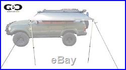 Awning for Roof Top Tent w / LED, Geo Adventure Gear GA-250-250L 98.5 x 98.5