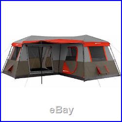BRAND Ozark Trail 12 Person 3 Room L-Shaped Instant Cabin Tent Hiking Camp
