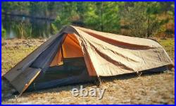 BattlBox Single Man Tent with Mosquito Net, Rainfly, Carry Bag, Coyote Tan Color