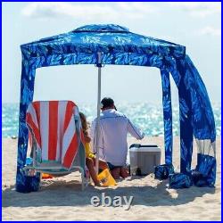 Beach Cabana Canopy Easy Set Up Take Down Cool Cabana Tent With Sand Pockets New