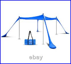 Beach Pop Up Tent Canopy 6.6Ft/10Ft UPF 50+ with Carry Bag Sand Shovel
